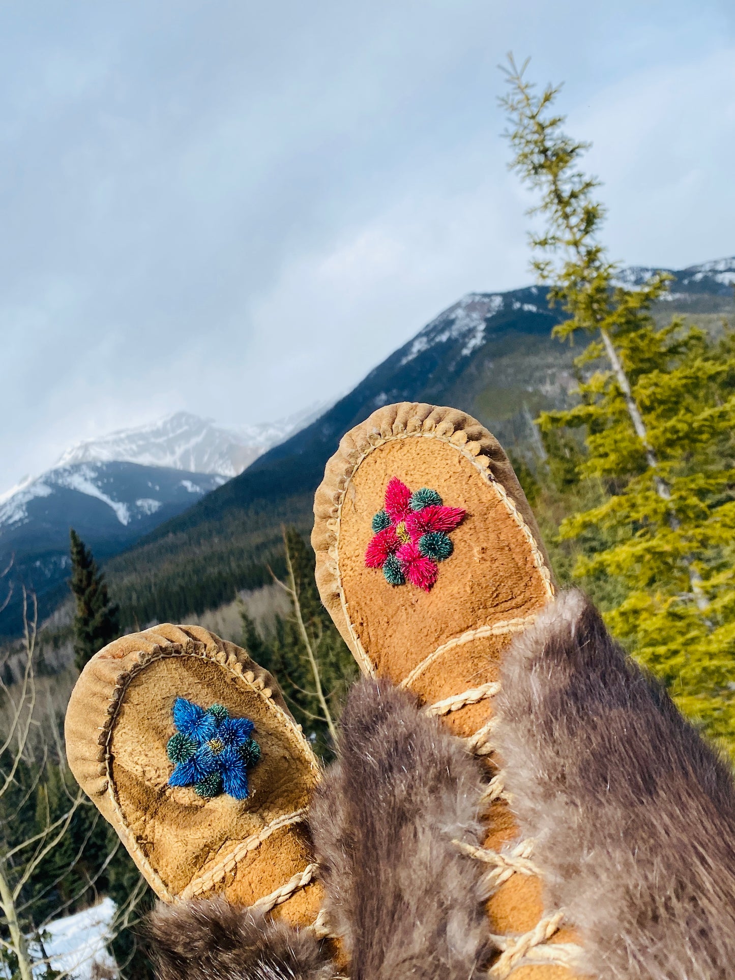 Braintanned & Smoked Elk Mukluks