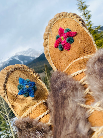 Braintanned & Smoked Elk Mukluks