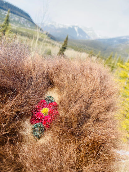 Traditional Braintanned Deer and Buffalo mitts