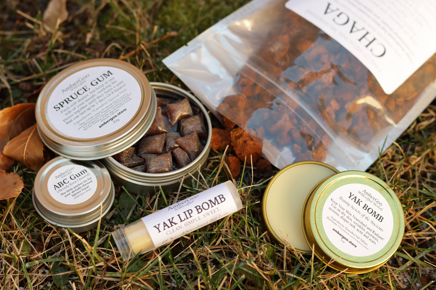 AmberGoo's Boreal Bundle - Spruce Gum, Chaga & Yak Bombs