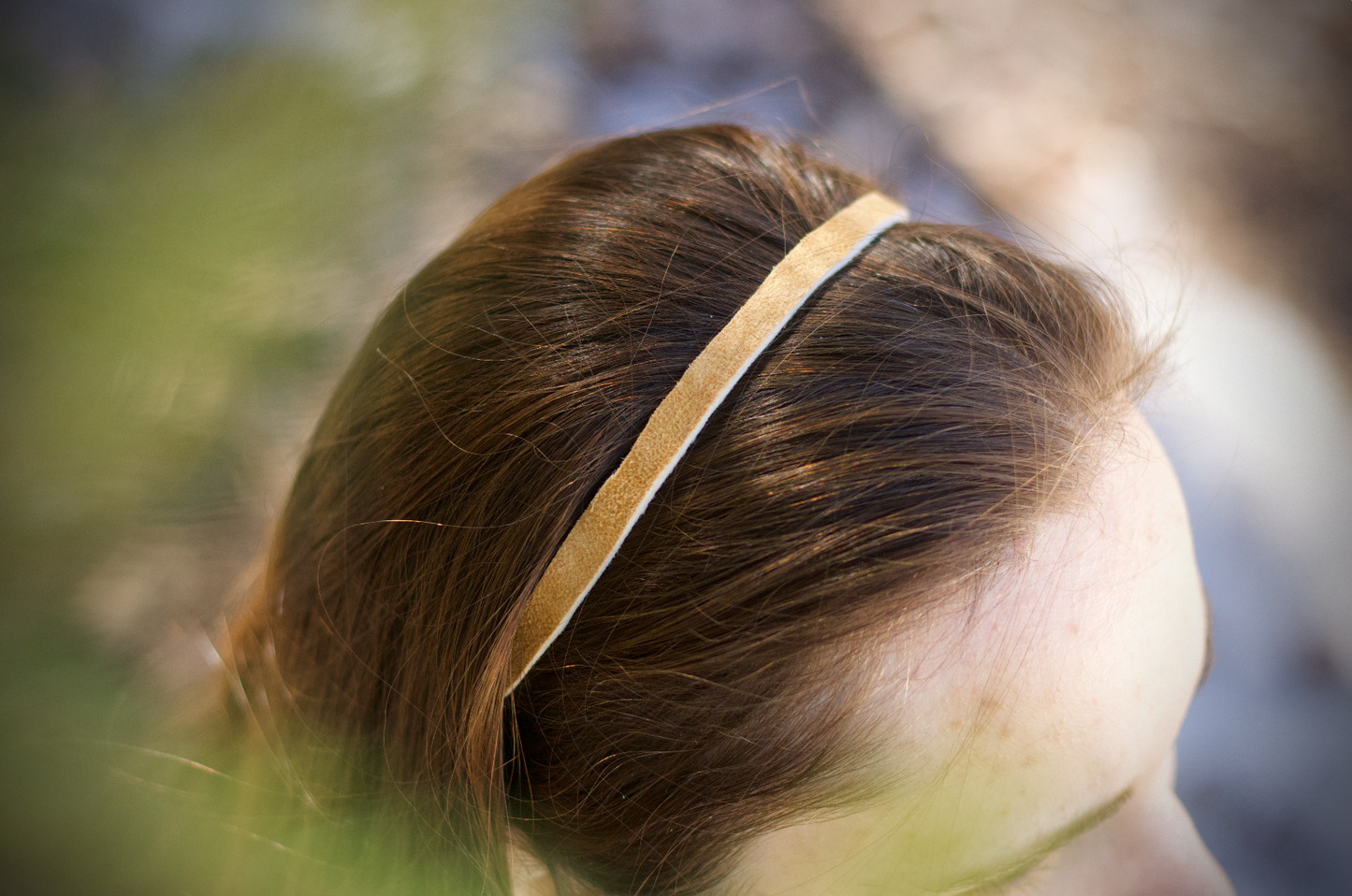 Buckskin Tie: Traditionally hand brain-tanned and smoked