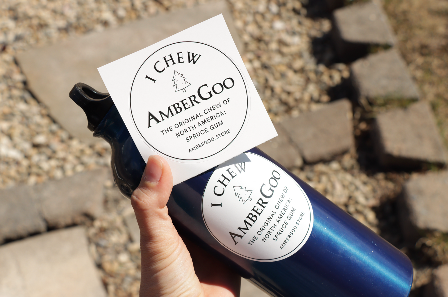 "I Chew AmberGoo" 3x3" STICKER