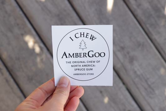"I Chew AmberGoo" 3x3" STICKER