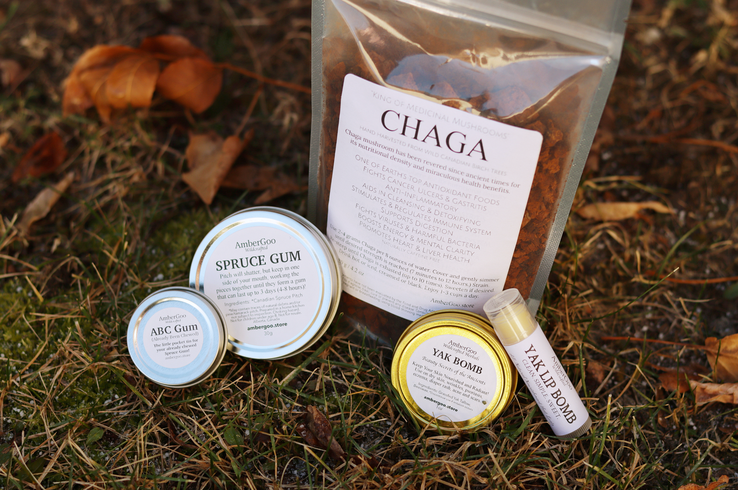 AmberGoo's Boreal Bundle - Spruce Gum, Chaga & Yak Bombs