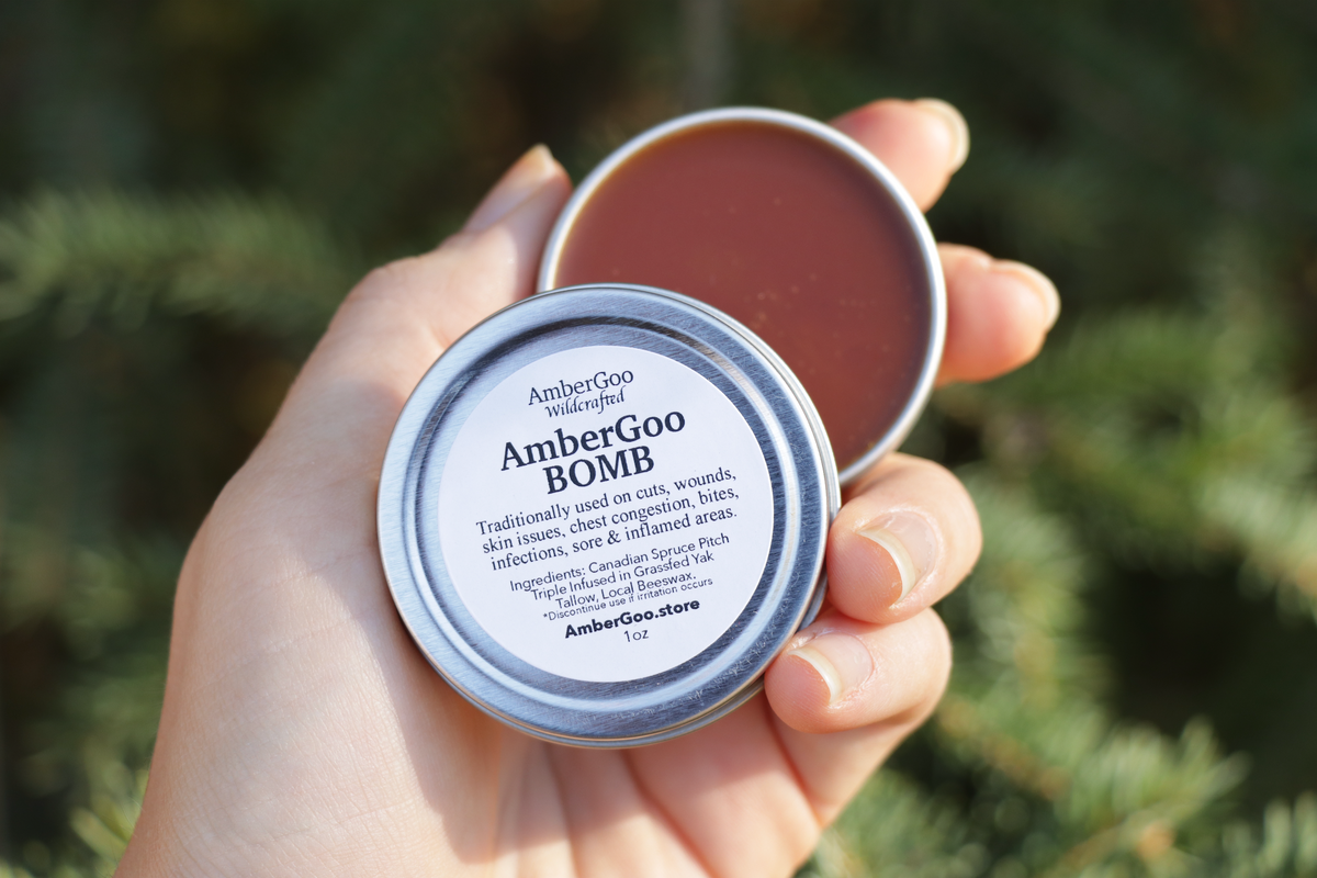 AmberGoo BOMB (Traditional Spruce Pitch Salve)