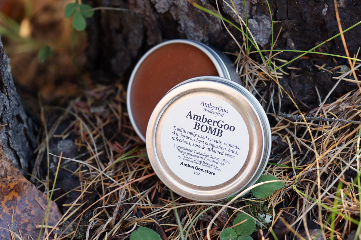 AmberGoo BOMB (Traditional Spruce Pitch Salve)