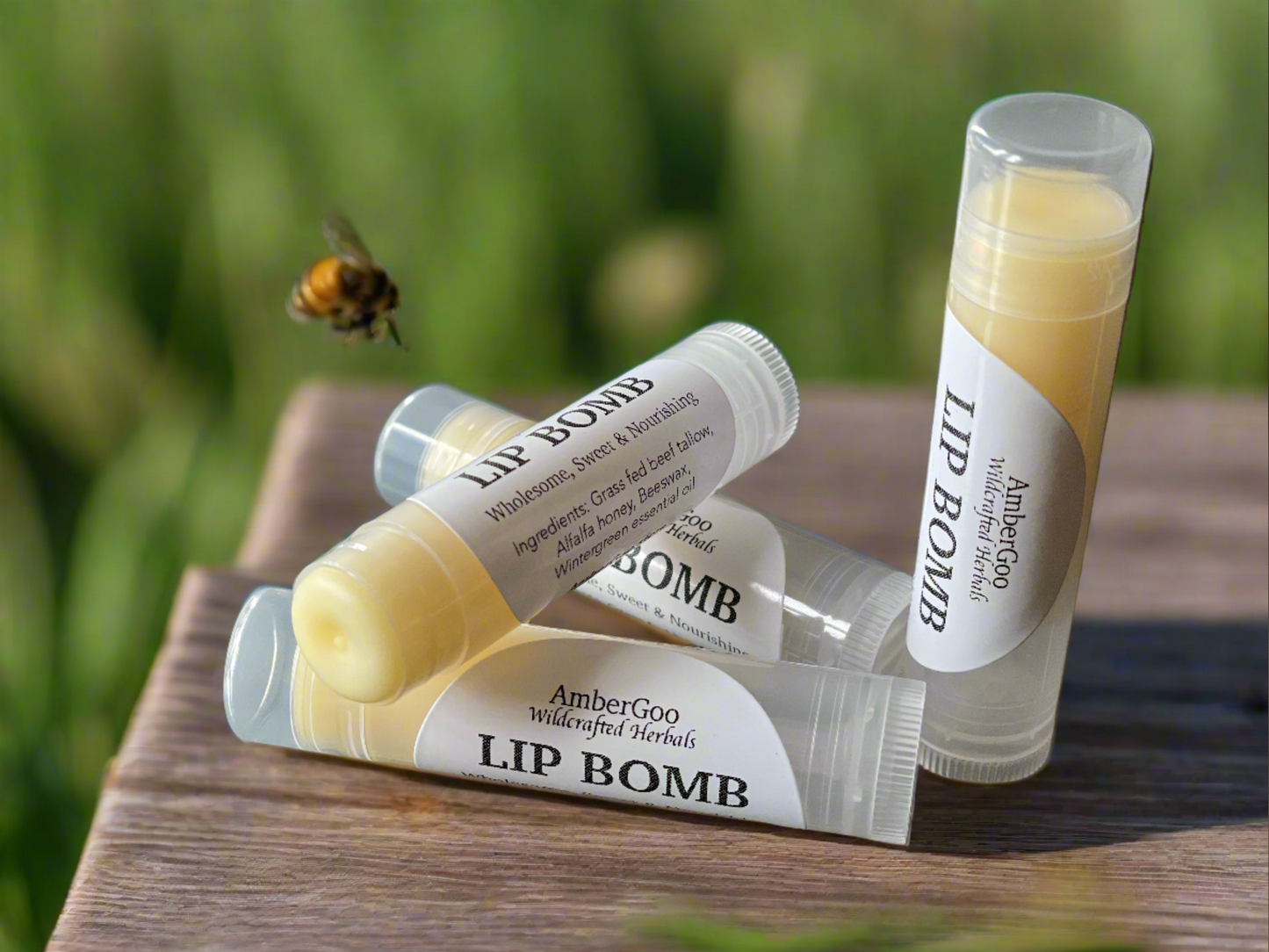 Lip Bomb: Honey and Grass-fed Tallow